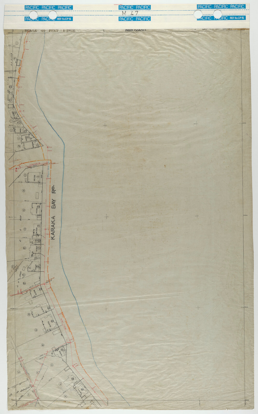 40 Foot to an Inch Record Sheet, sheet M47