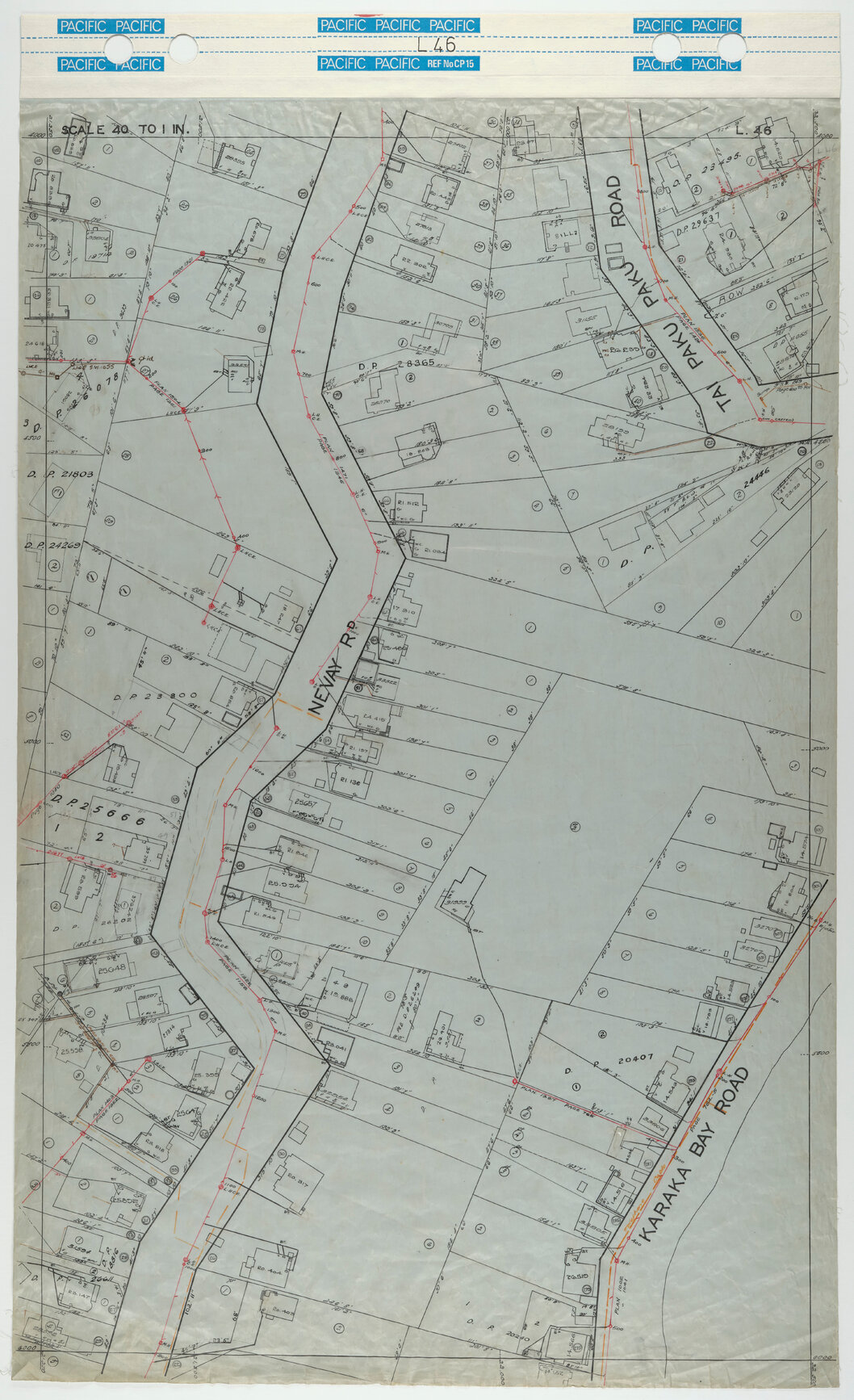 40 Foot to an Inch Record Sheet, sheet L46