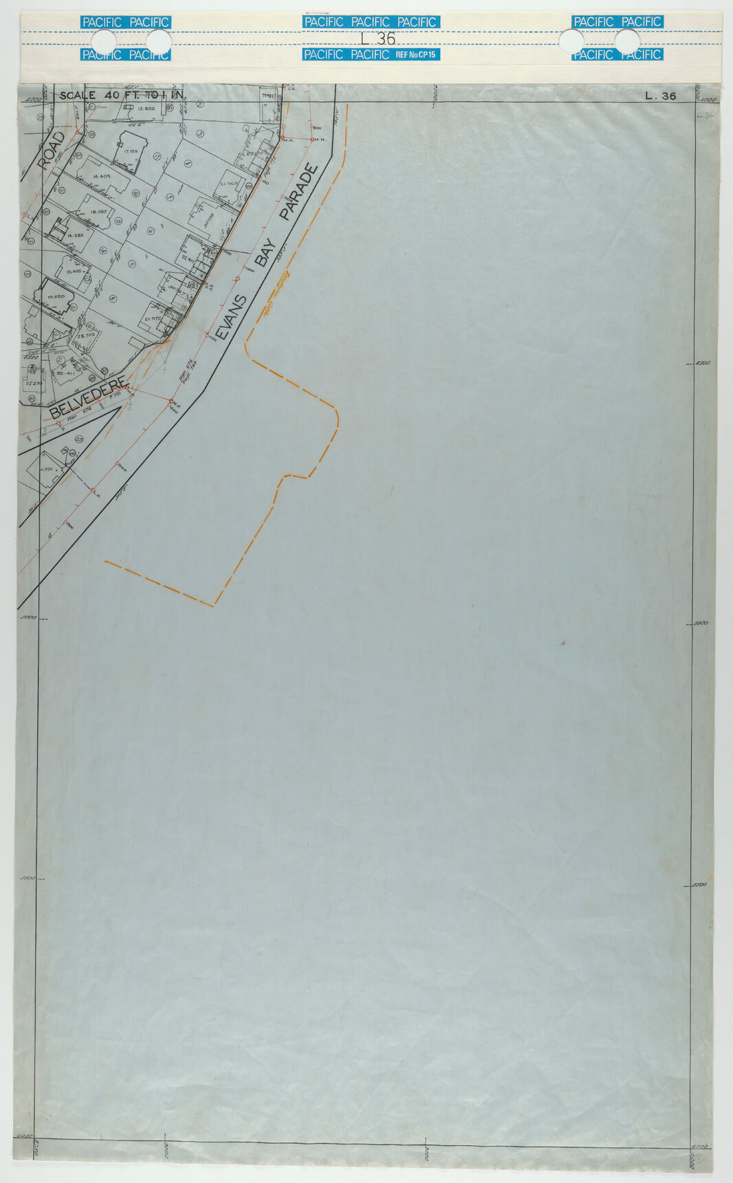 40 Foot to an Inch Record Sheet, sheet L36