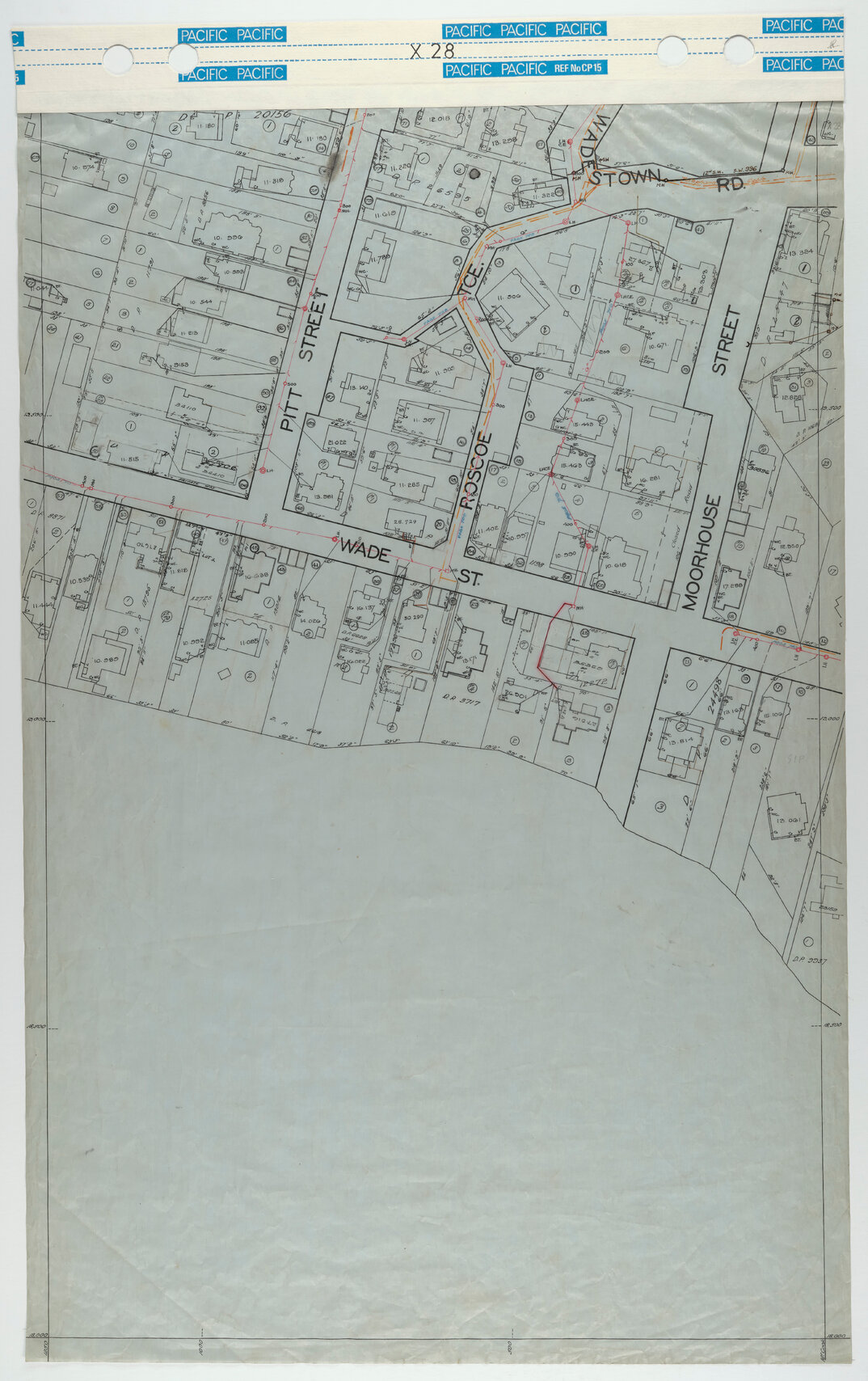 40 Foot to an Inch Record Sheet, sheet X28