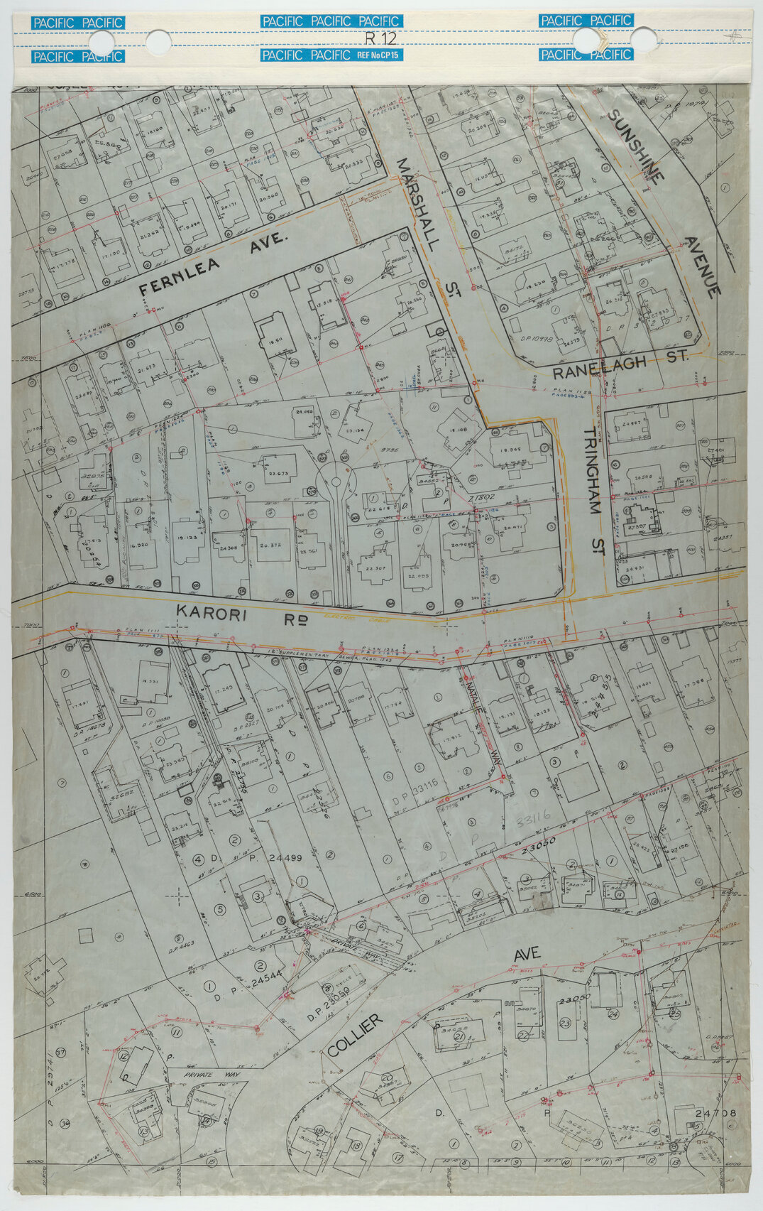 40 Foot to an Inch Record Sheet, sheet R12