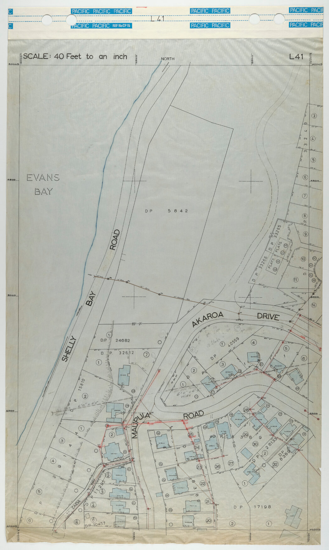 40 Foot to an Inch Record Sheet, sheet L41