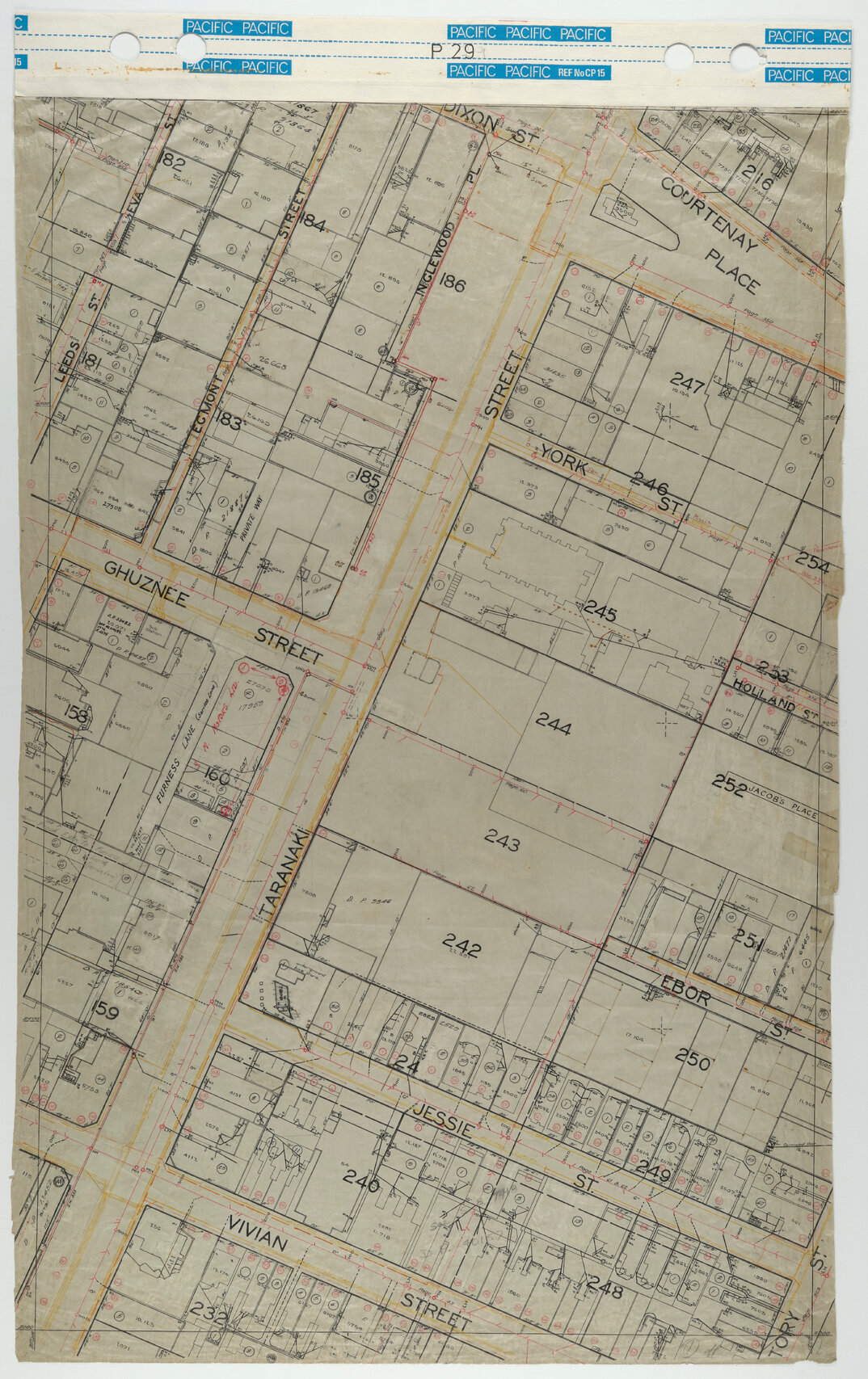 40 Foot to an Inch Record Sheet, sheet P29