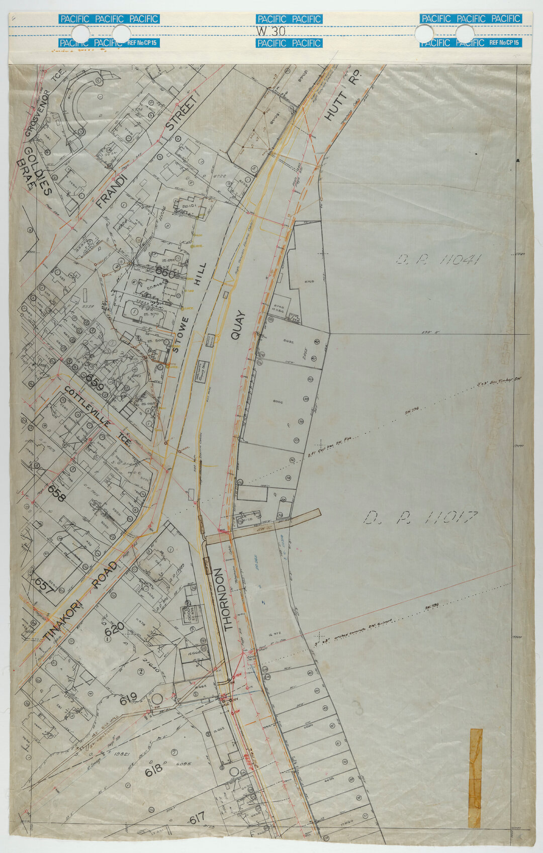 40 Foot to an Inch Record Sheet, sheet W30