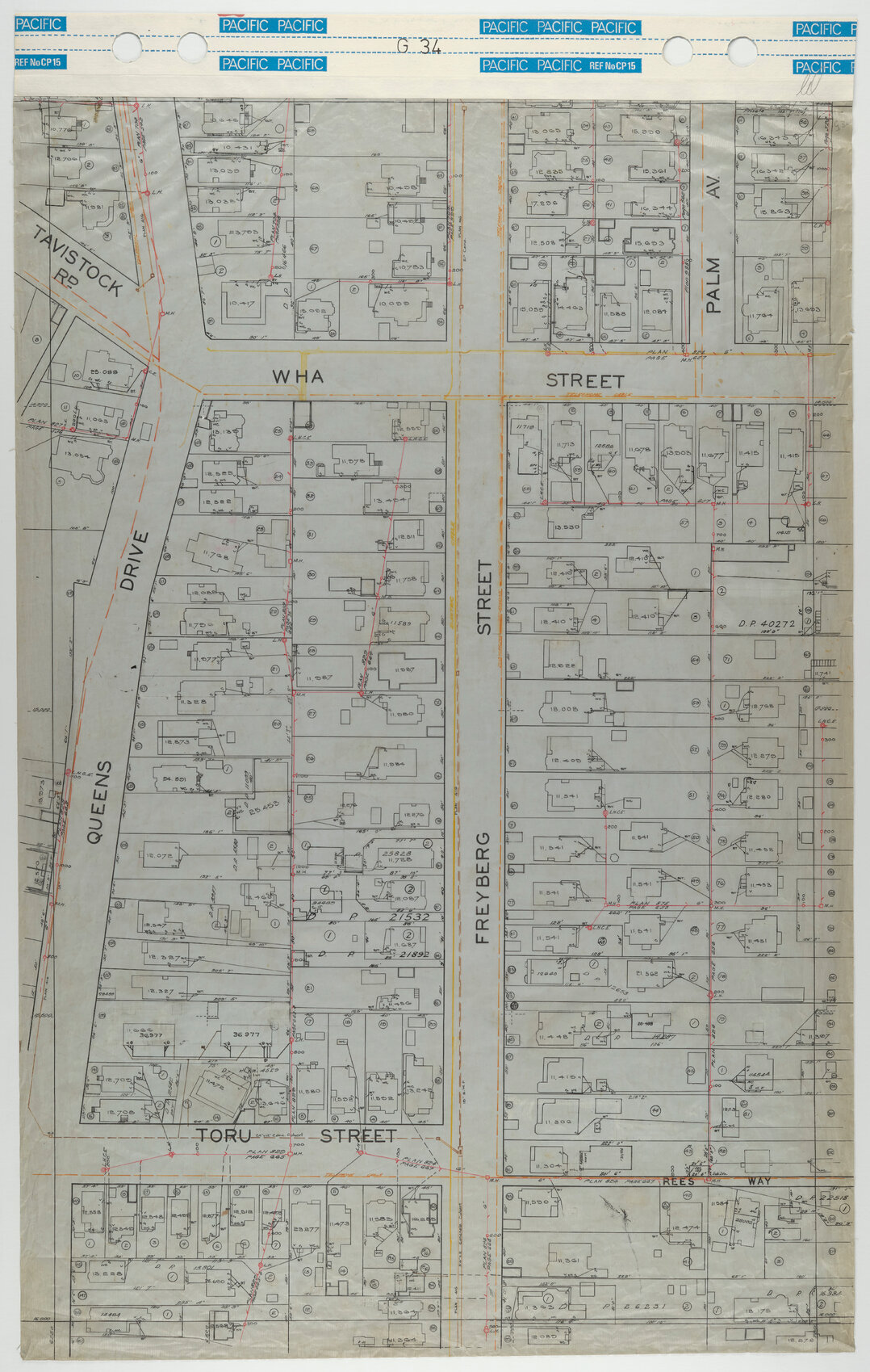 40 Foot to an Inch Record Sheet, sheet G34
