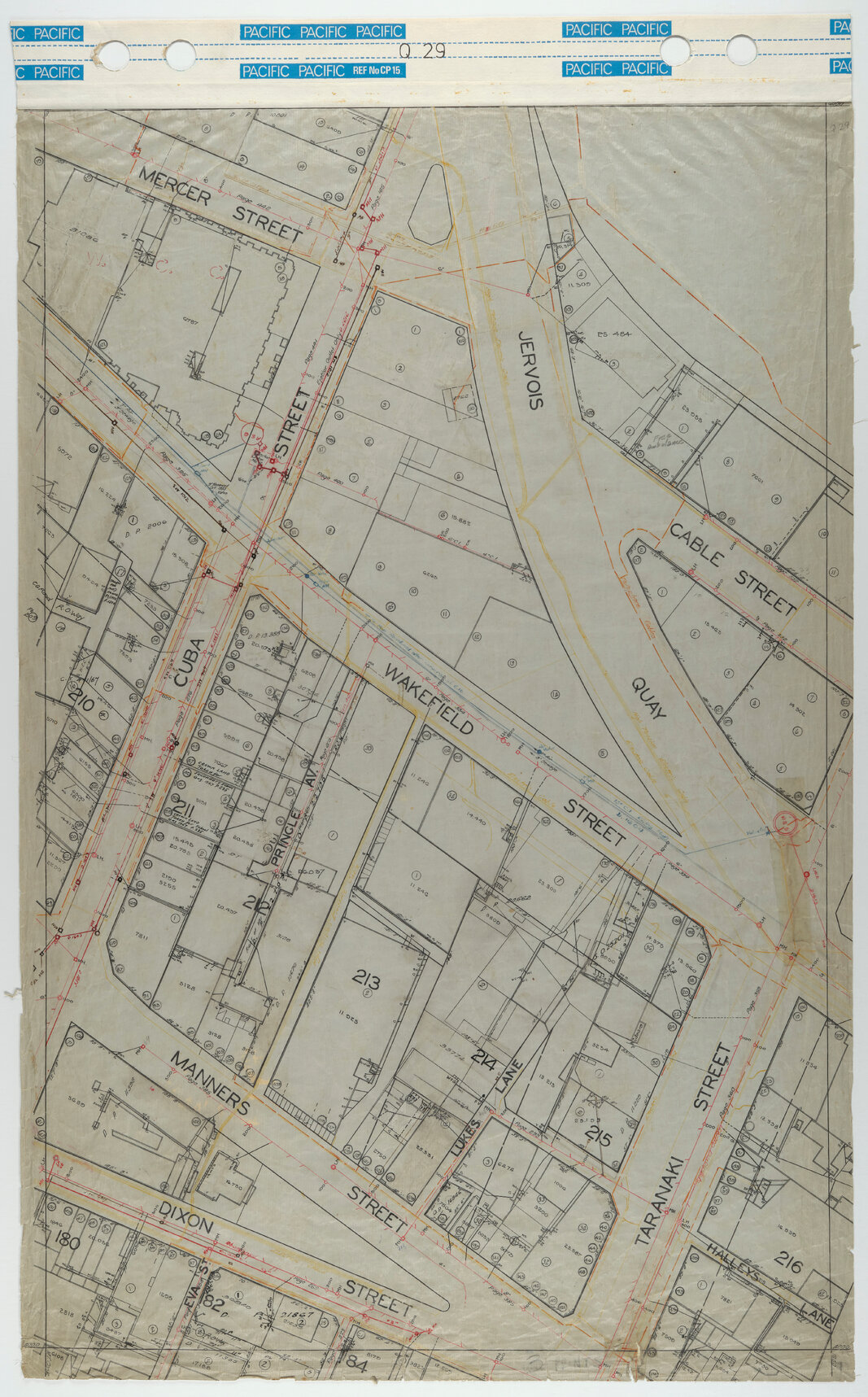 40 Foot to an Inch Record Sheet, sheet Q29