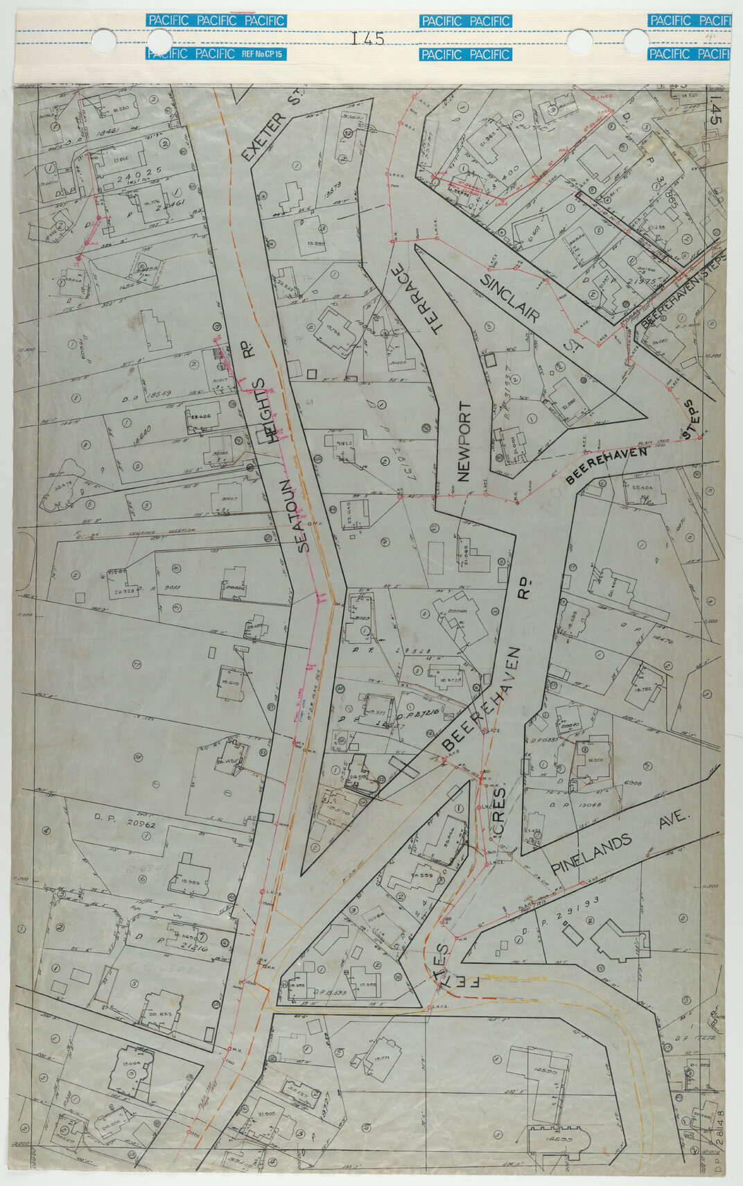 40 Foot to an Inch Record Sheet, sheet I45
