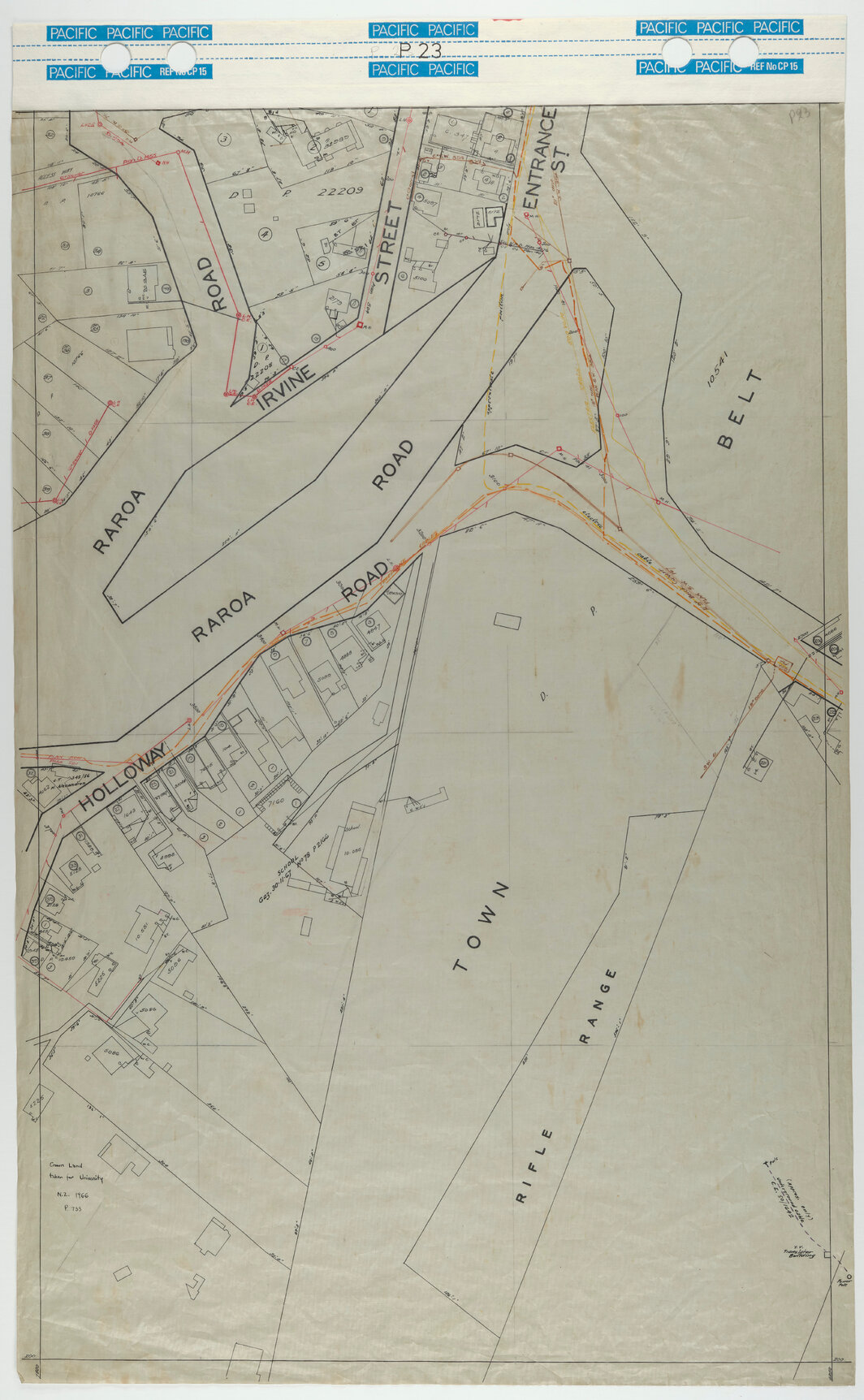 40 Foot to an Inch Record Sheet, sheet P23
