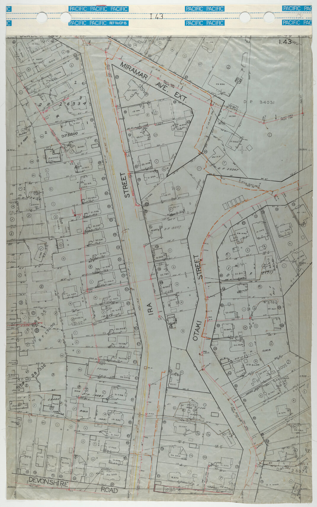 40 Foot to an Inch Record Sheet, sheet I43