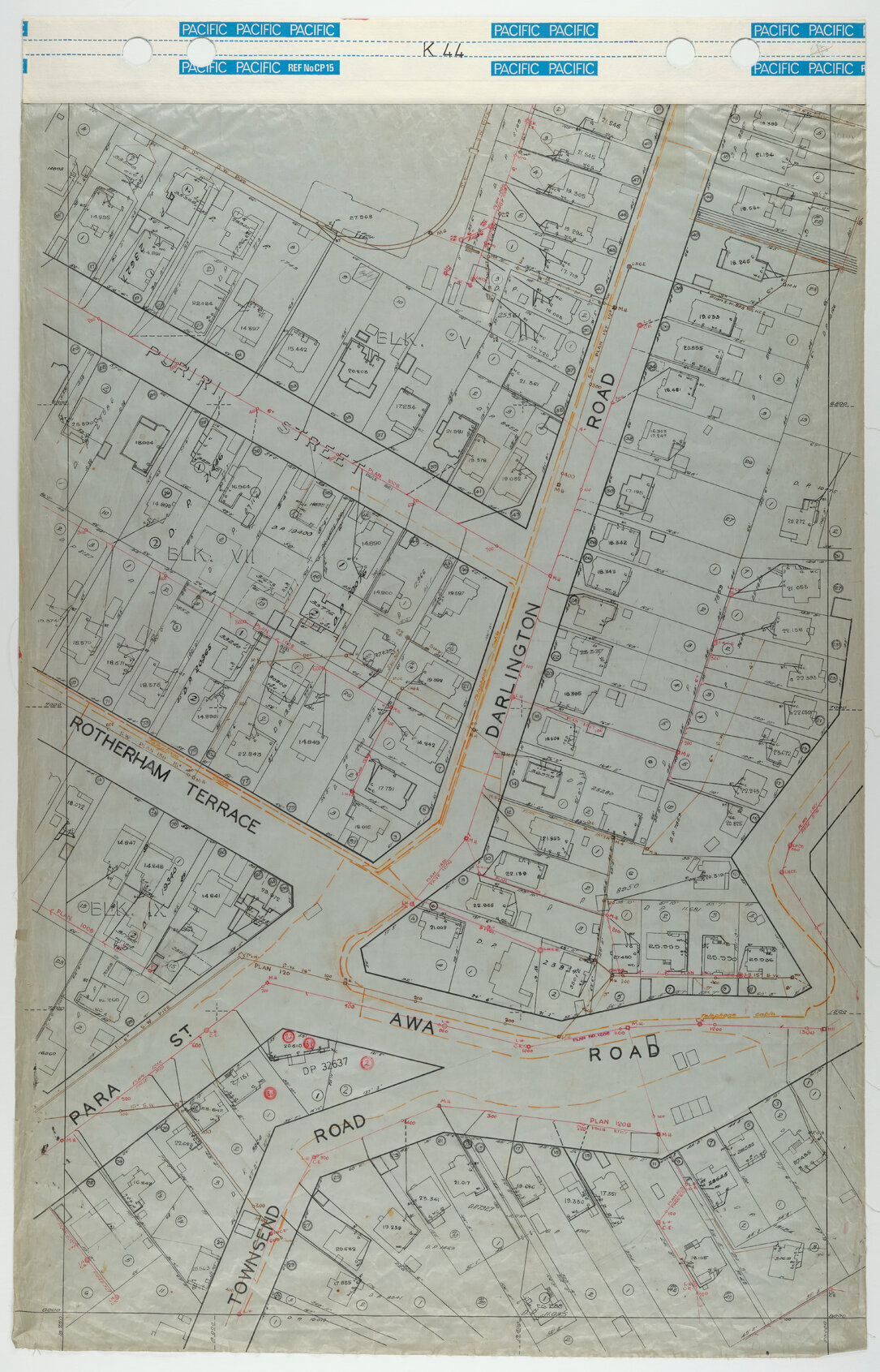40 Foot to an Inch Record Sheet, sheet K44