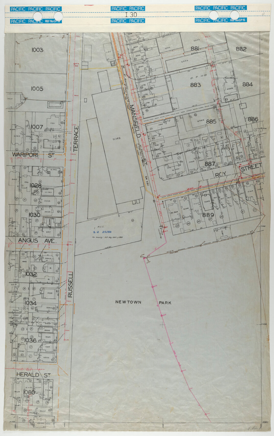 40 Foot to an Inch Record Sheet, sheet I30