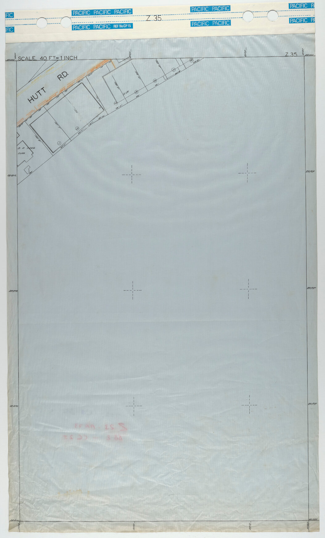 40 Foot to an Inch Record Sheet, sheet Z35