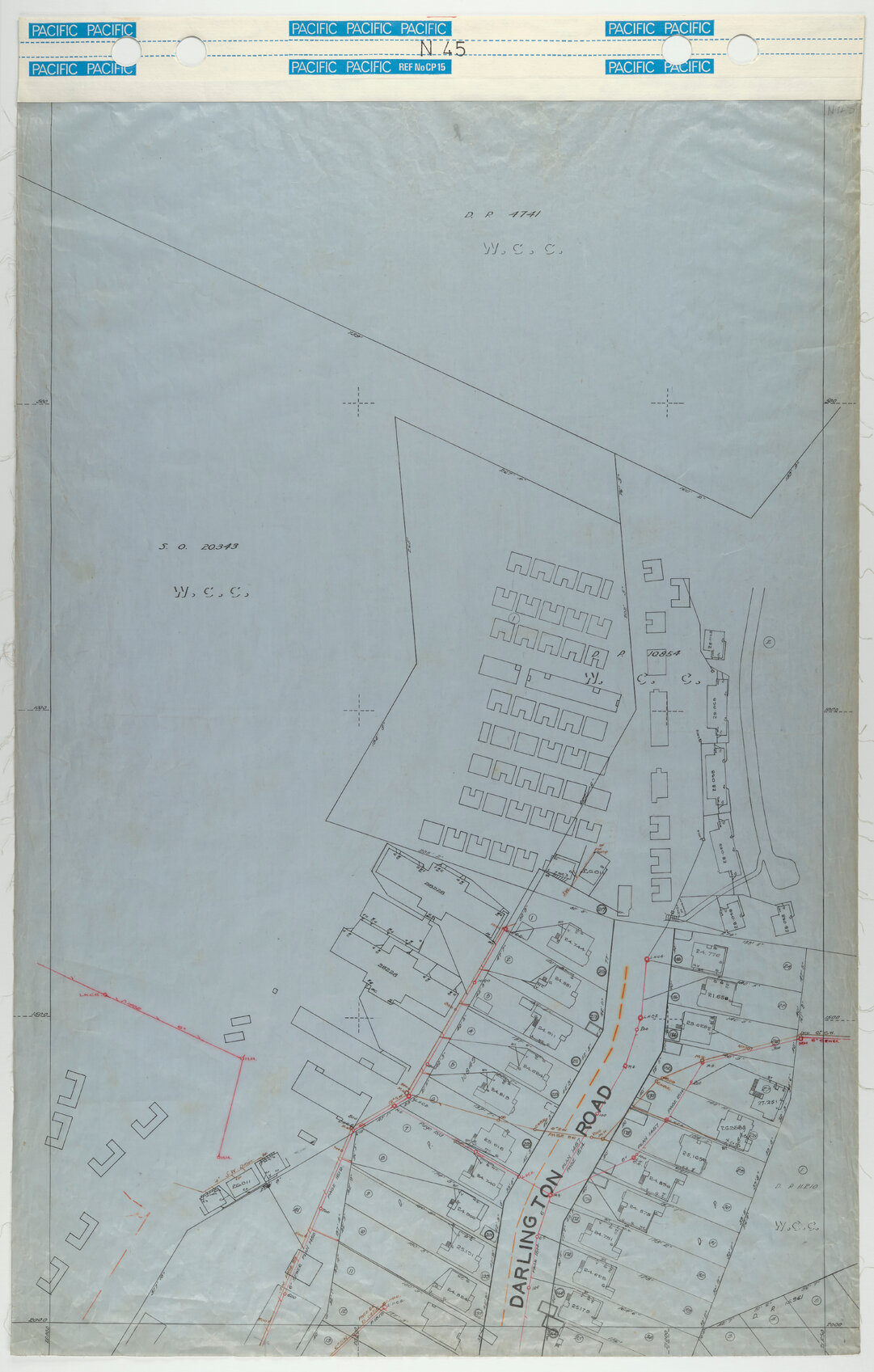 40 Foot to an Inch Record Sheet, sheet N45