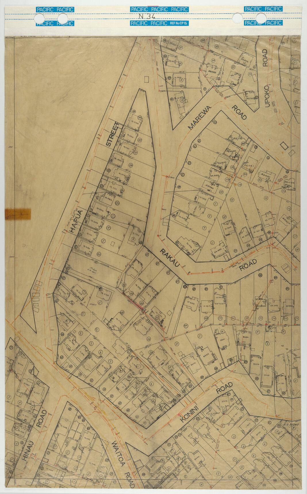 40 Foot to an Inch Record Sheet, sheet N34