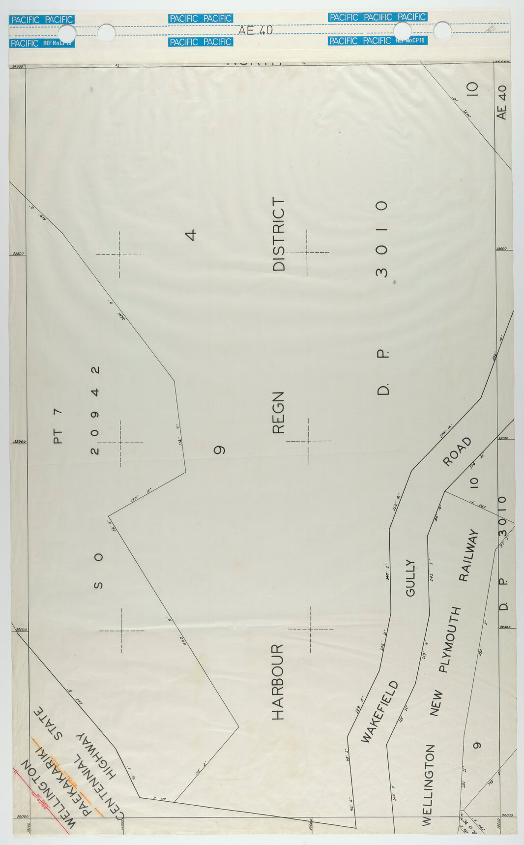 40 Foot to an Inch Record Sheet, sheet AE40