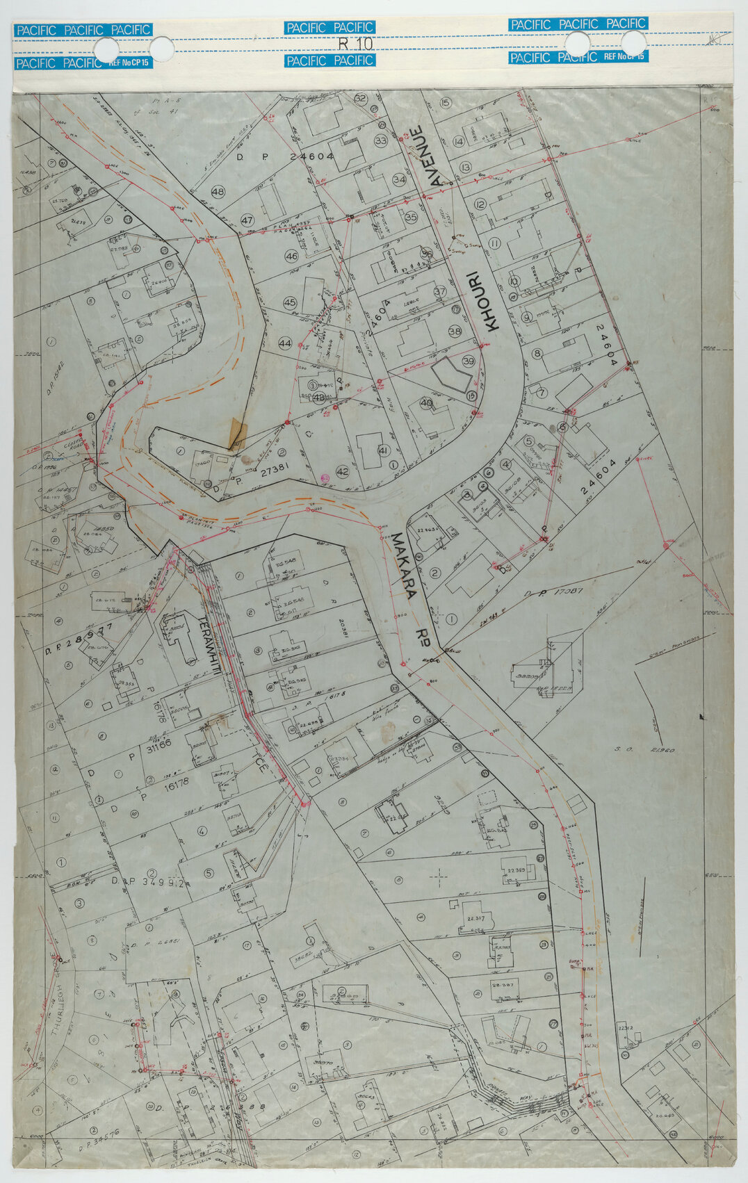 40 Foot to an Inch Record Sheet, sheet R10