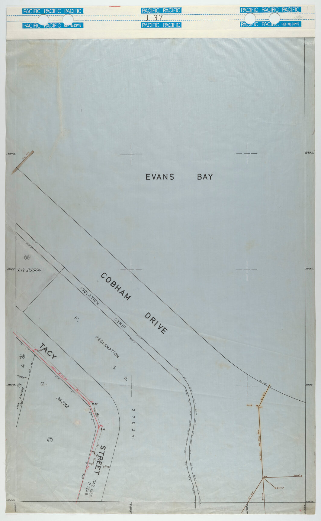 40 Foot to an Inch Record Sheet, sheet J37