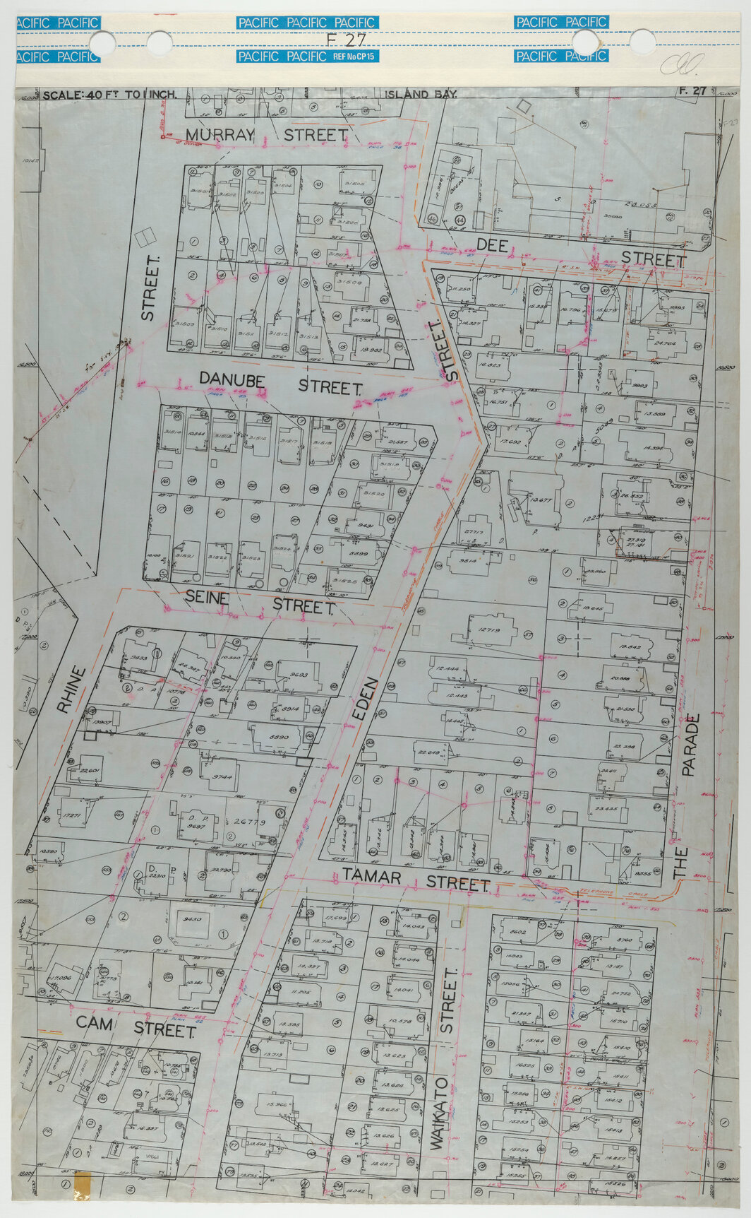 40 Foot to an Inch Record Sheet, sheet F27