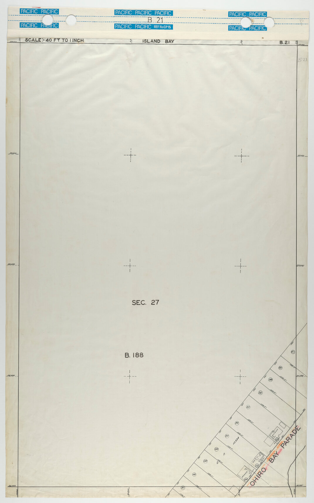 40 Foot to an Inch Record Sheet, sheet B21