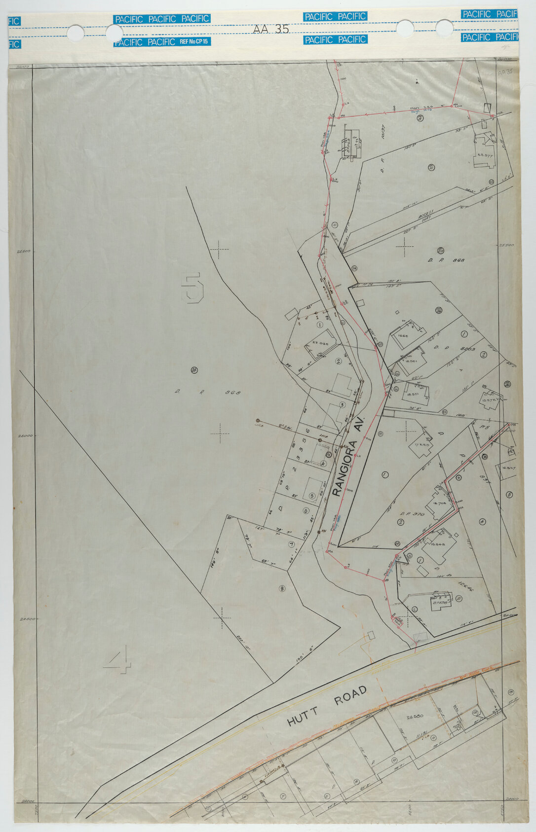 40 Foot to an Inch Record Sheet, sheet AA35