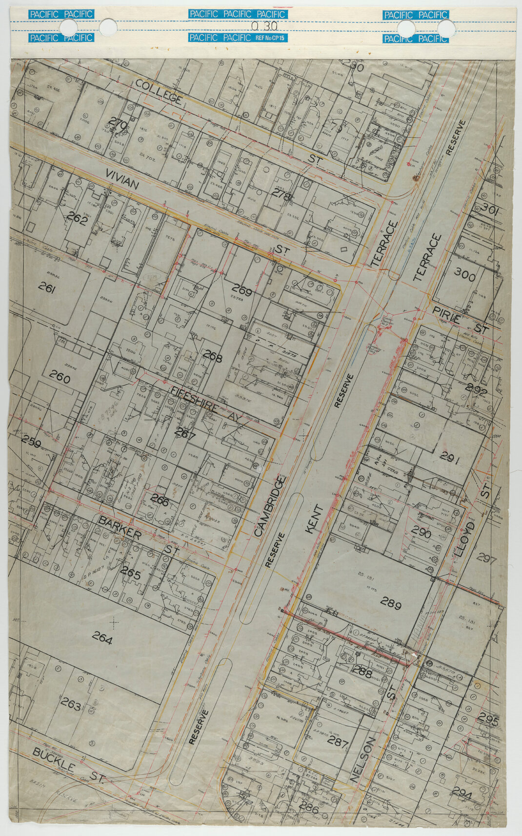 40 Foot to an Inch Record Sheet, sheet O30