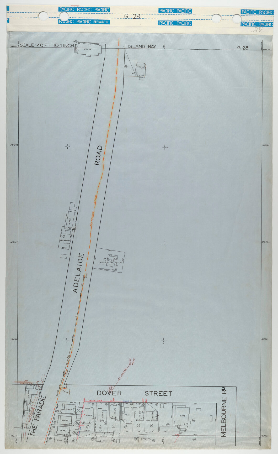 40 Foot to an Inch Record Sheet, sheet G28