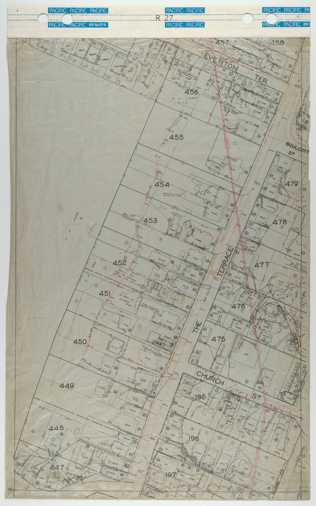 40 Foot to an Inch Record Sheet, sheet R27