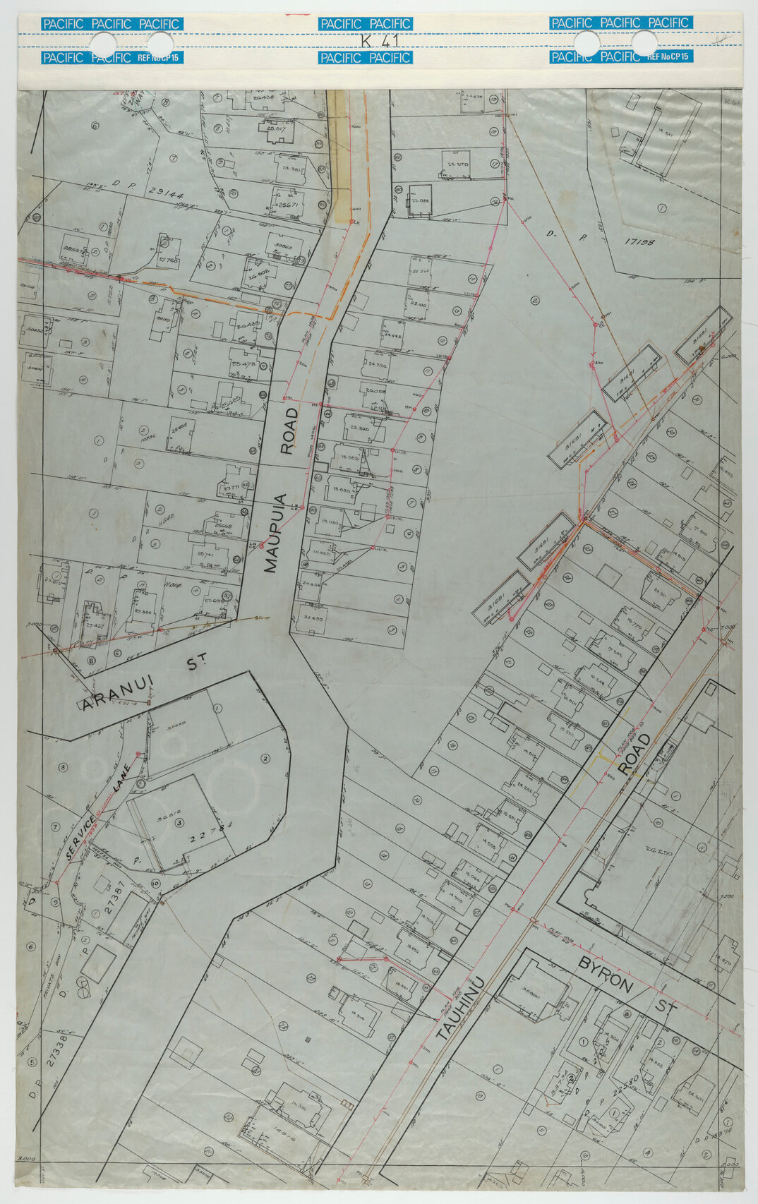 40 Foot to an Inch Record Sheet, sheet K41