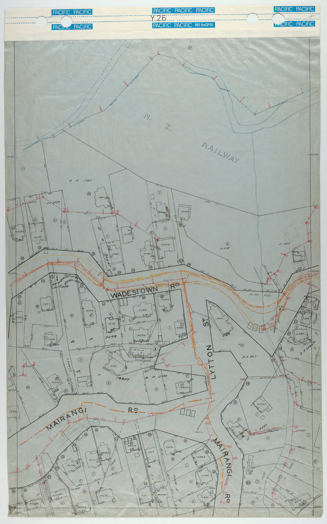 40 Foot to an Inch Record Sheet, sheet Y26