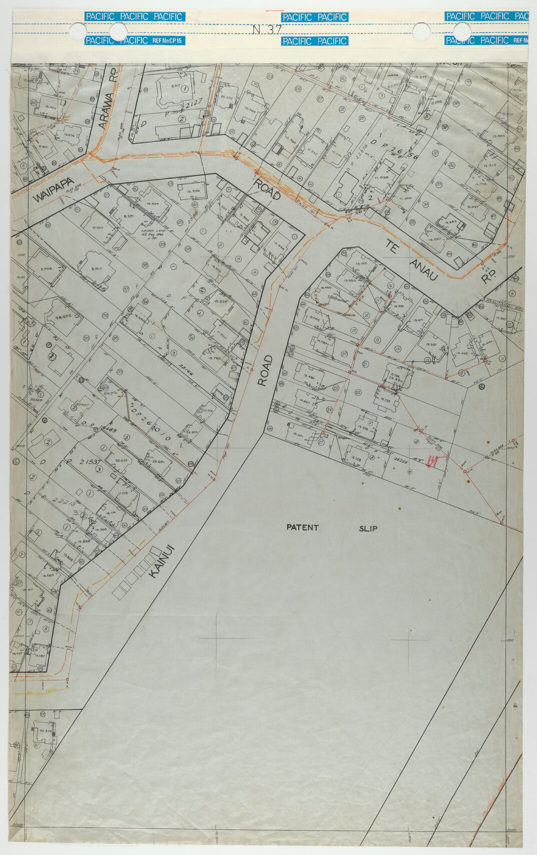 40 Foot to an Inch Record Sheet, sheet N37