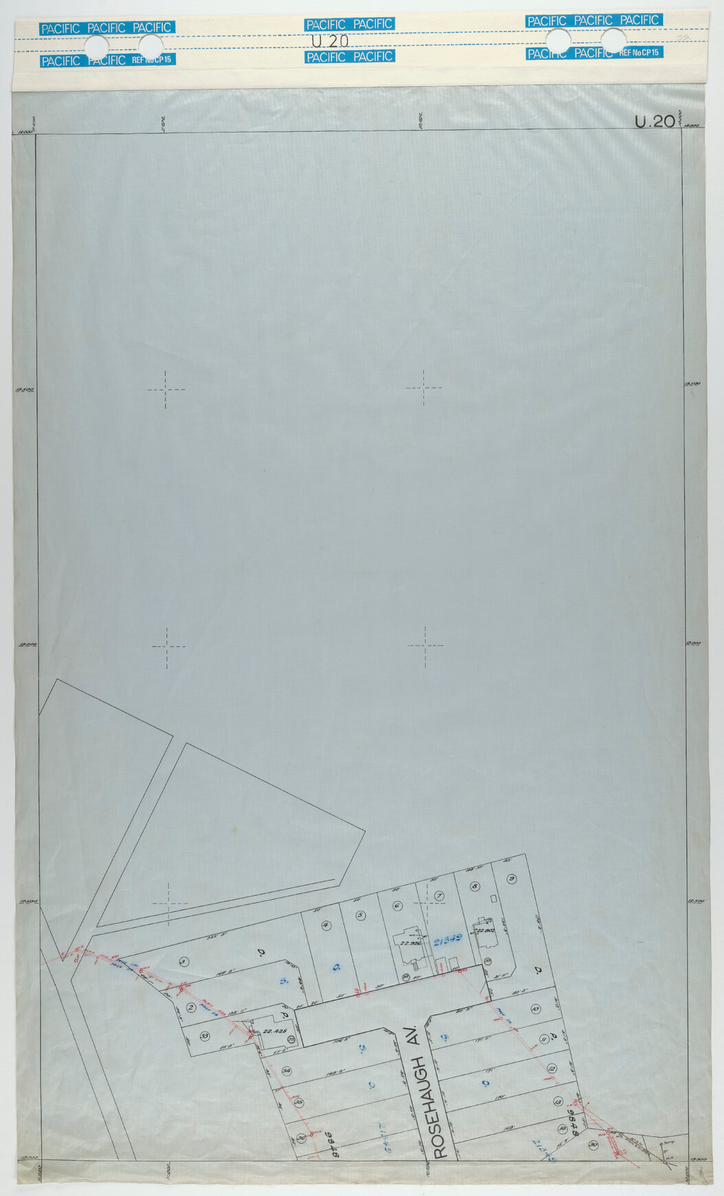 40 Foot to an Inch Record Sheet, sheet U20