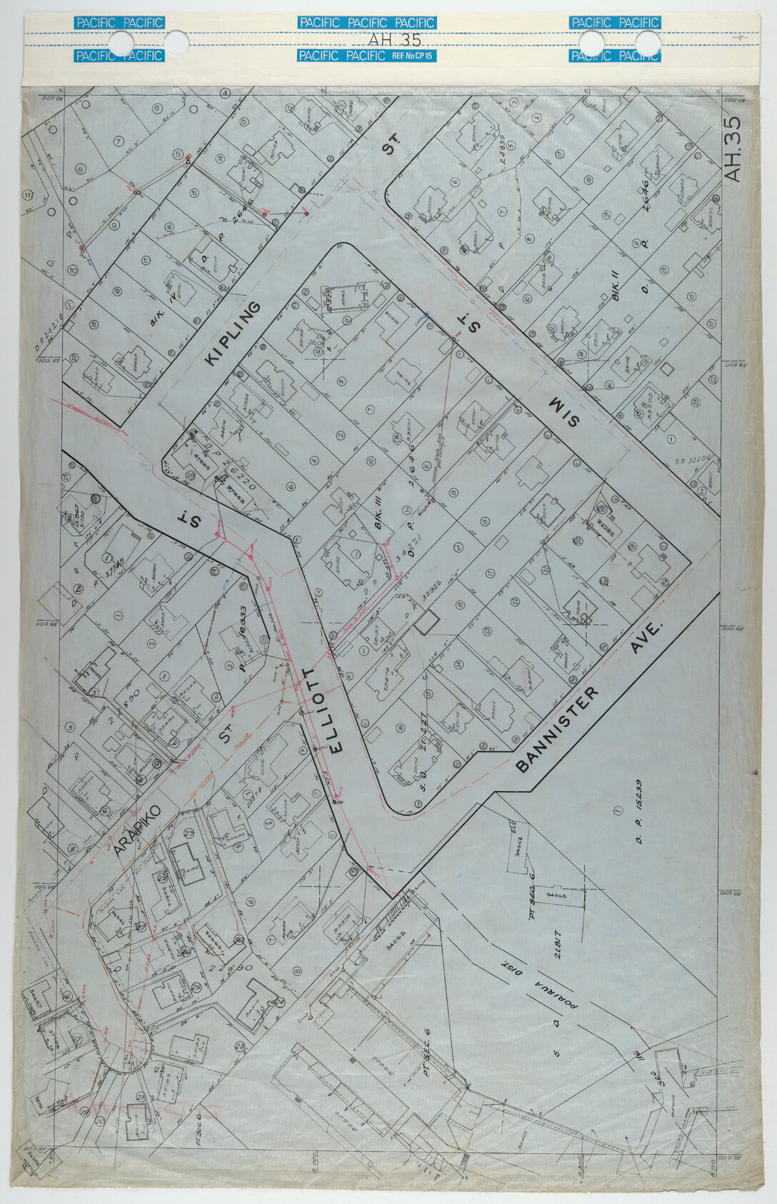 40 Foot to an Inch Record Sheet, sheet AH35