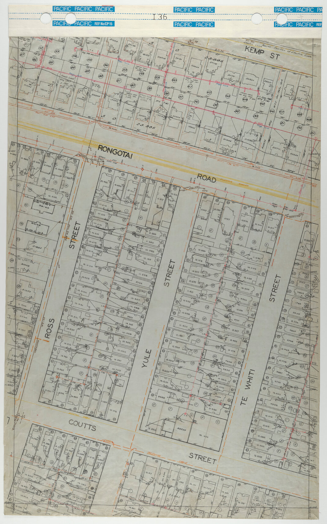 40 Foot to an Inch Record Sheet, sheet I36