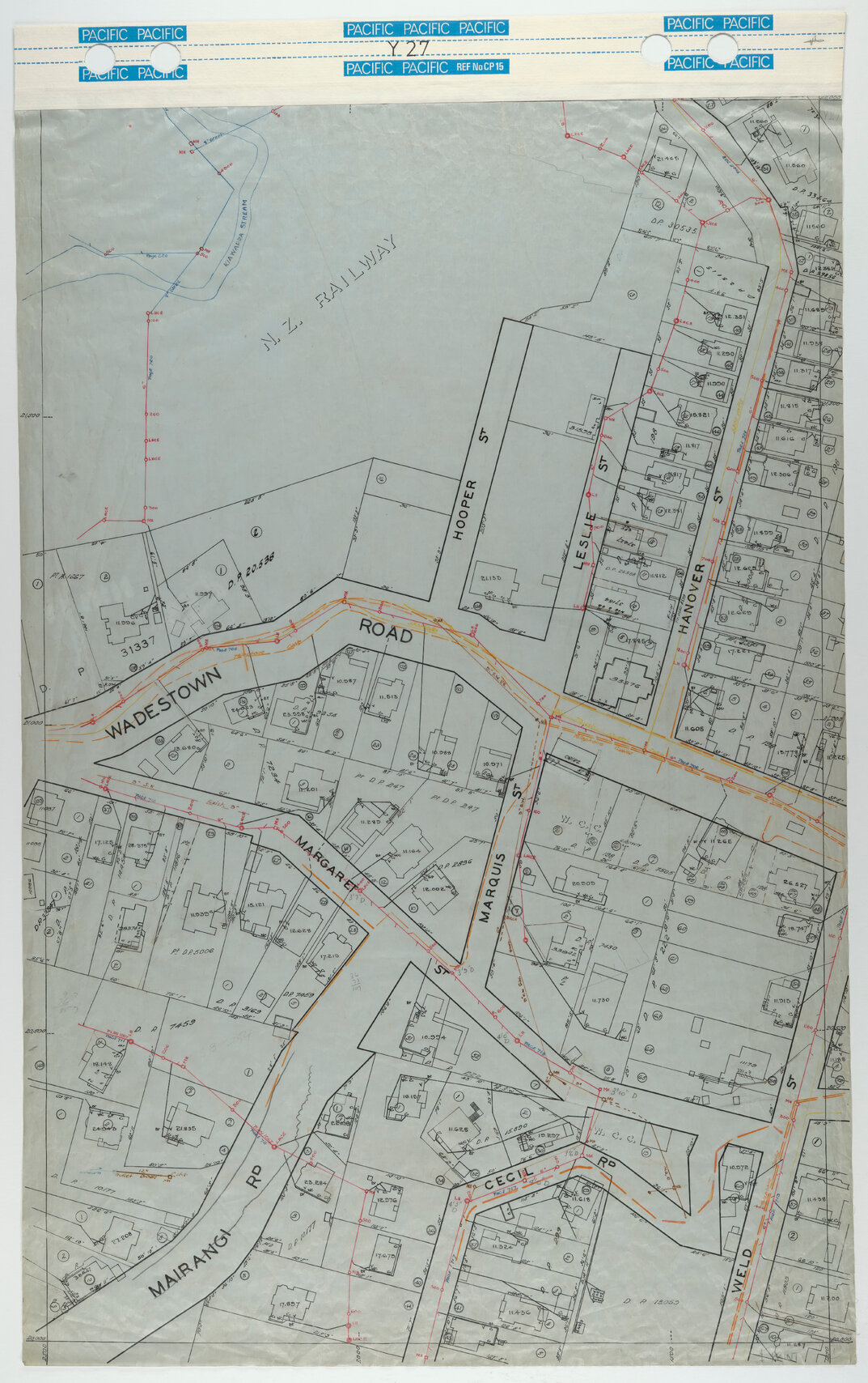 40 Foot to an Inch Record Sheet, sheet Y27