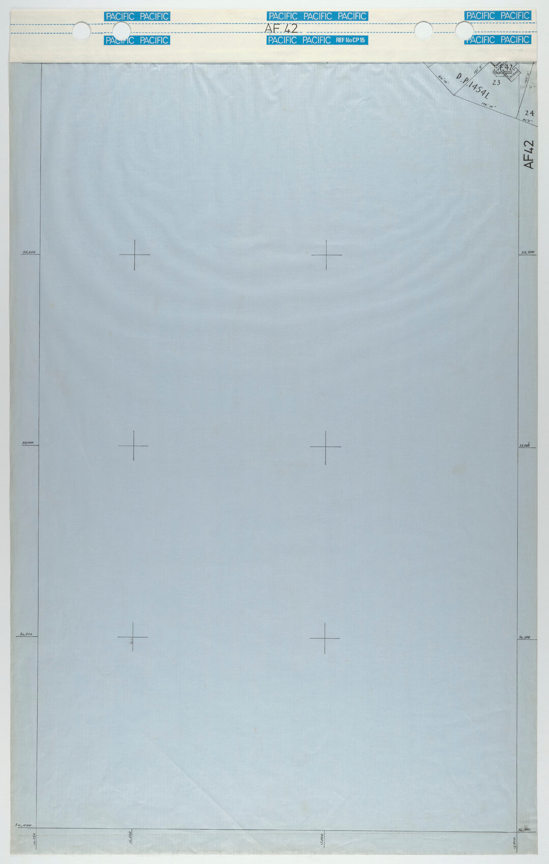 40 Foot to an Inch Record Sheet, sheet AF42