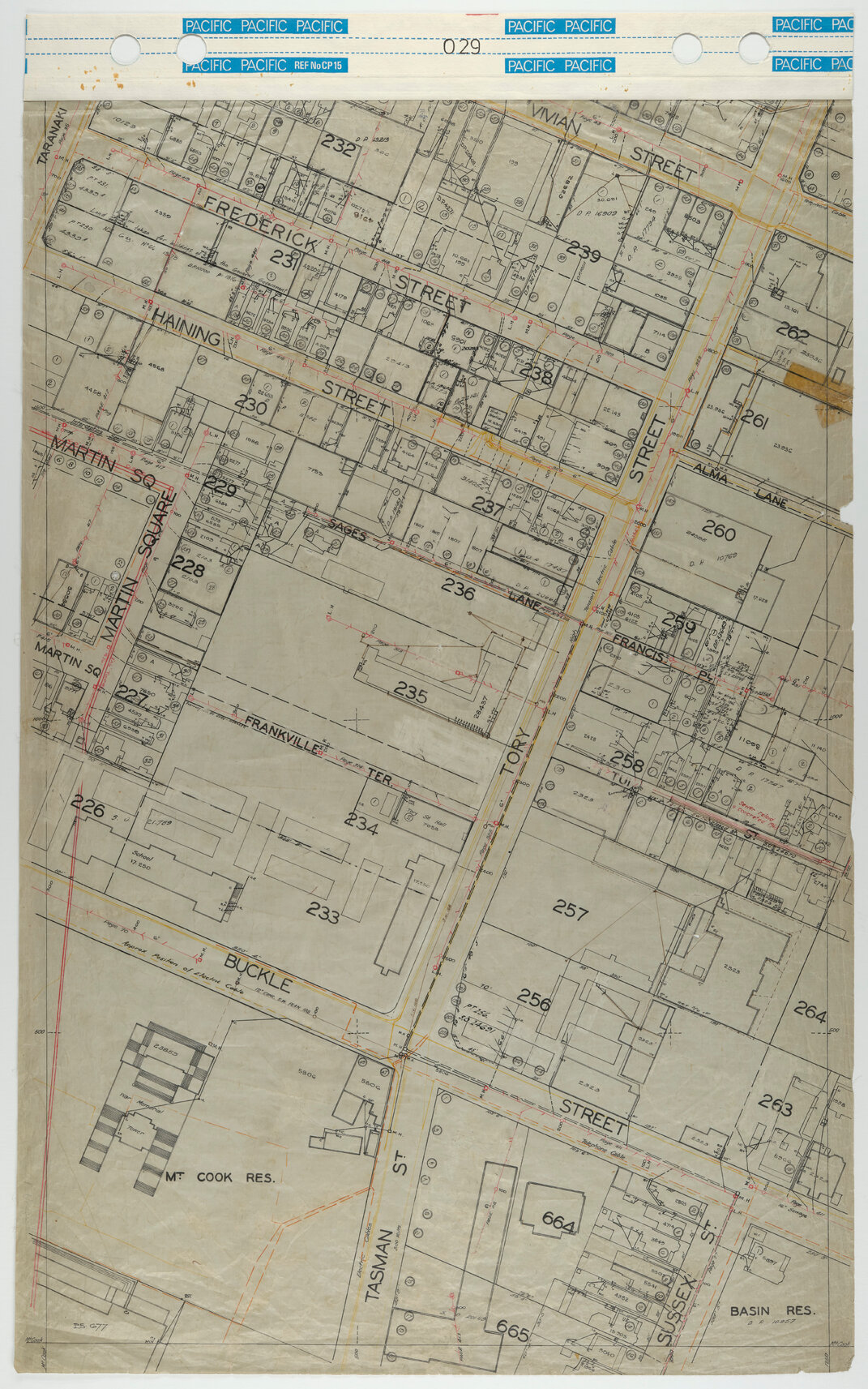 40 Foot to an Inch Record Sheet, sheet O29