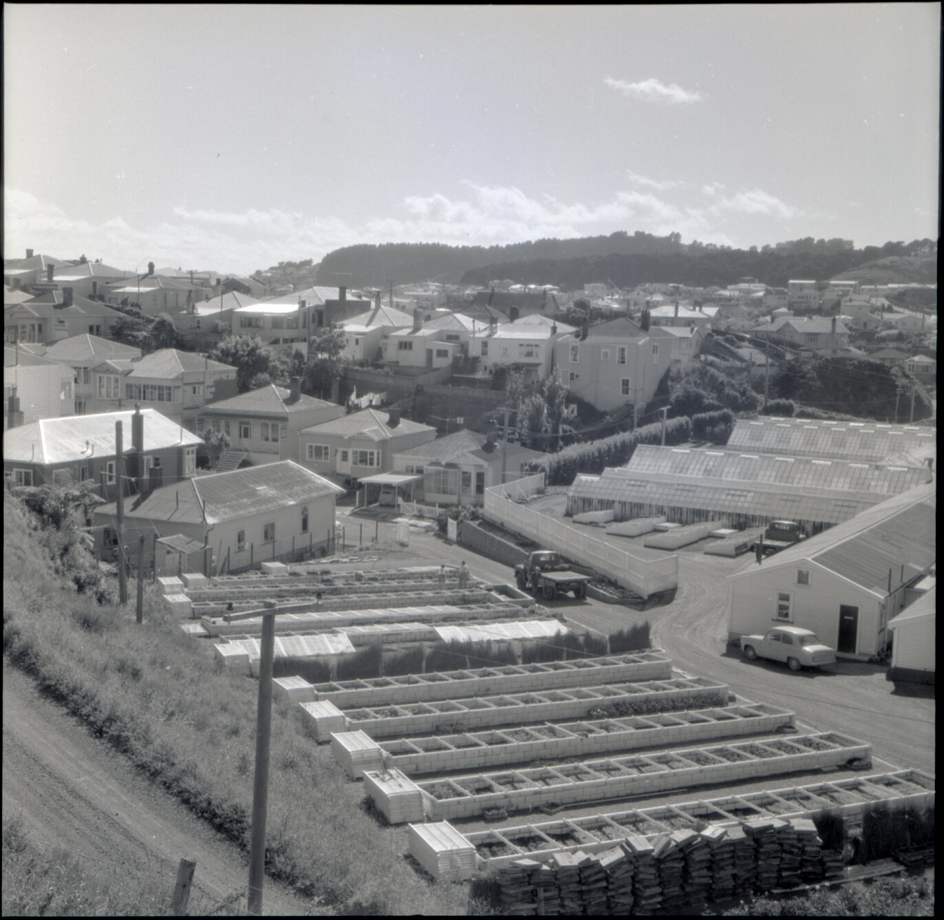 k. Berhampore Nursery, gardens, potting sheds, glass houses