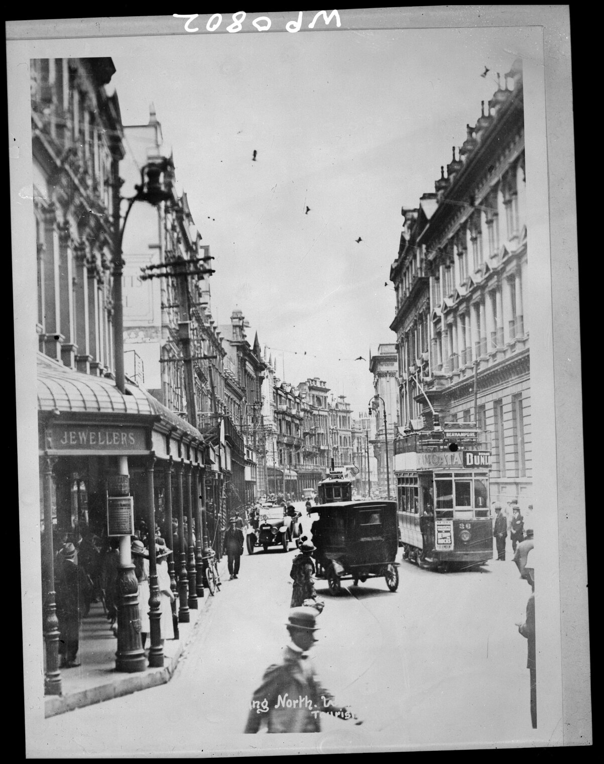 Lambton Quay, looking north, Tourist Series