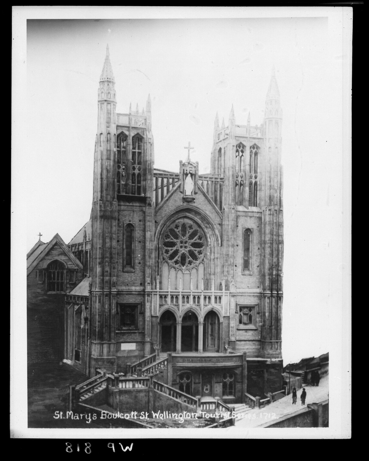 Saint Mary's of the Angels church, Boulcott Street. Tourist Series 1712