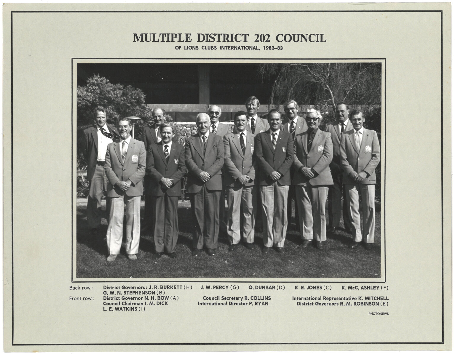 Multiple District 202 Council of Lions Clubs International, 1982-93