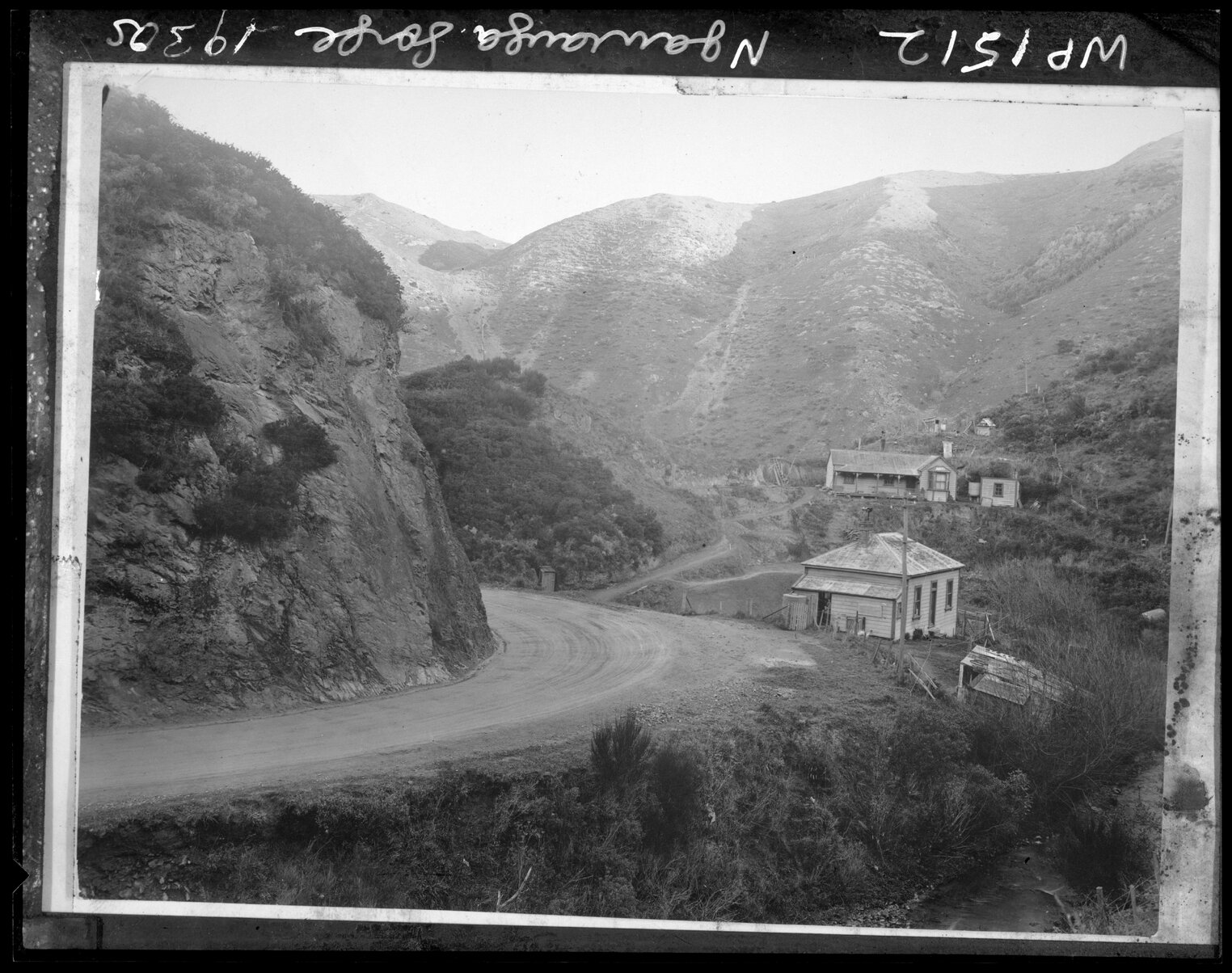 Ngauranga Gorge, prior to reconstruction