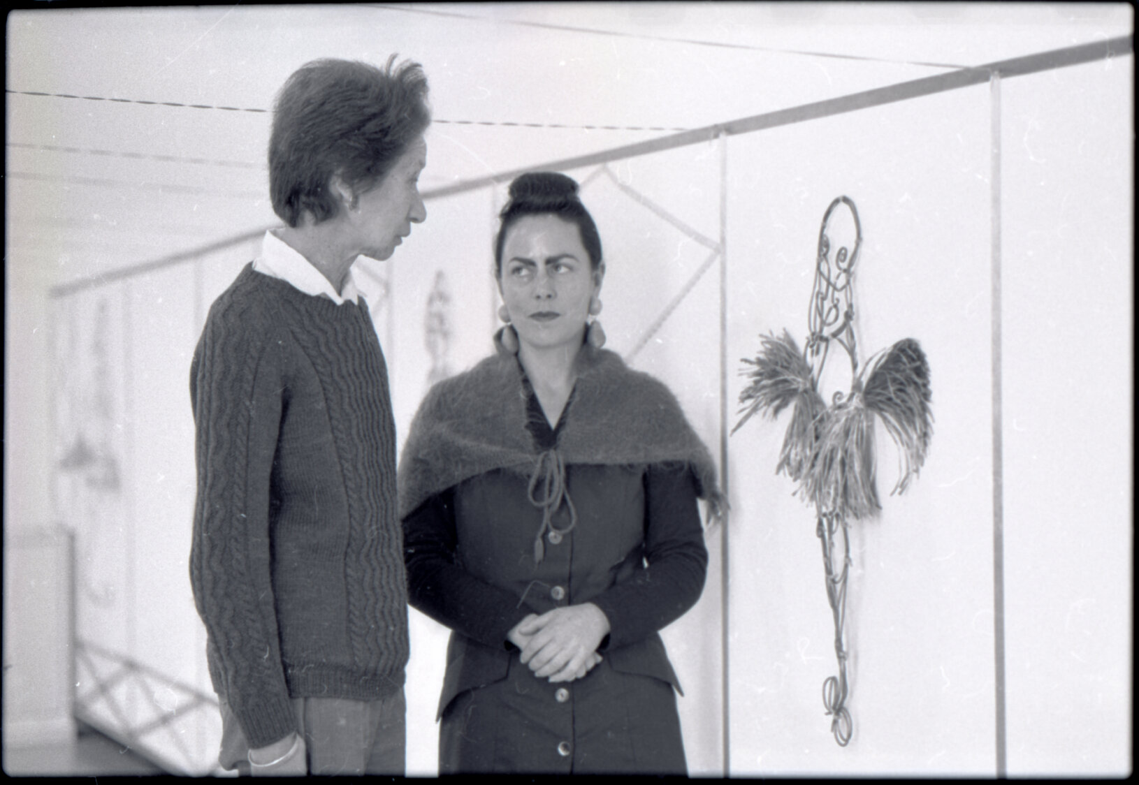 Artists, Jacquie Baxter (J C Sturm) and Jacqui Fraser, City Art Gallery