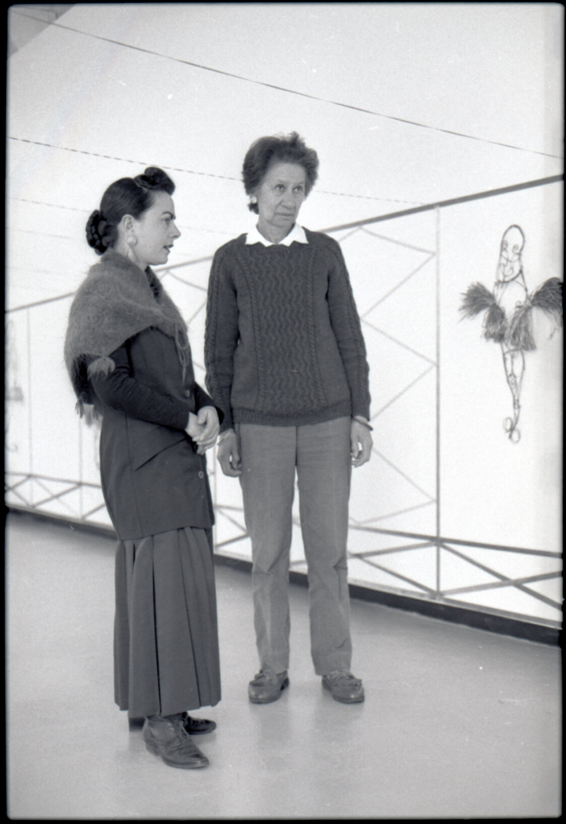 Artists, Jacquie Baxter (J C Sturm) and Jacqui Fraser, City Art Gallery