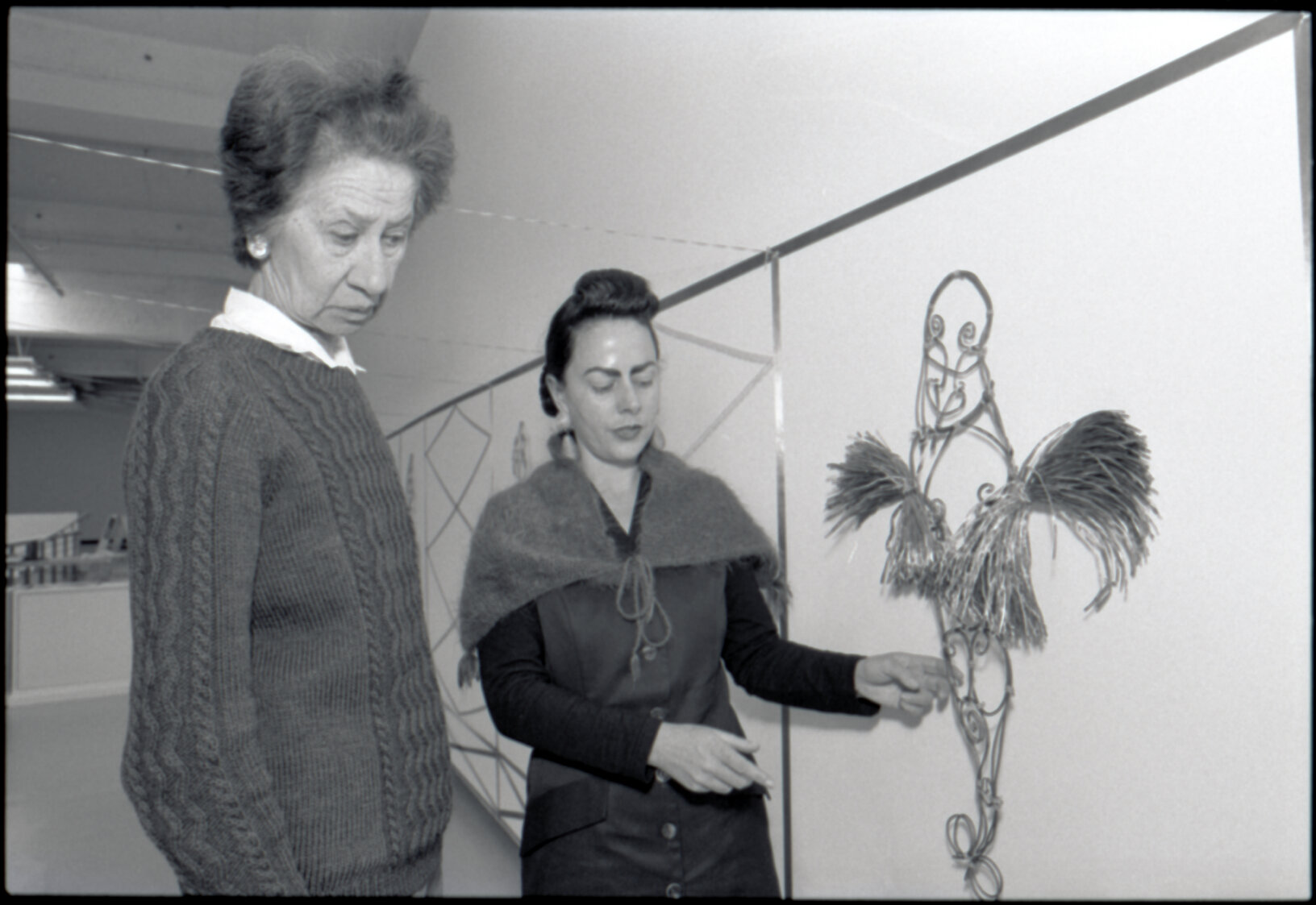 Artists, Jacquie Baxter (J C Sturm) and Jacqui Fraser, City Art Gallery