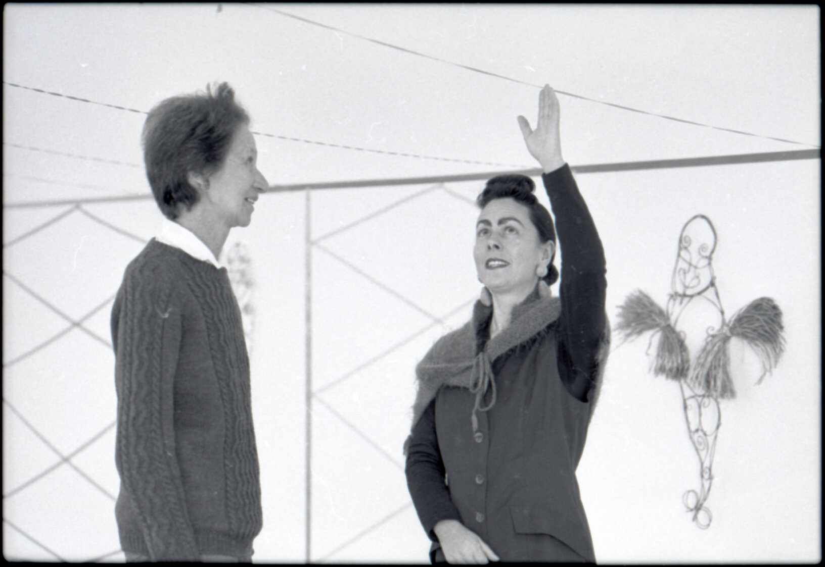 Artists, Jacquie Baxter (J C Sturm) and Jacqui Fraser, City Art Gallery