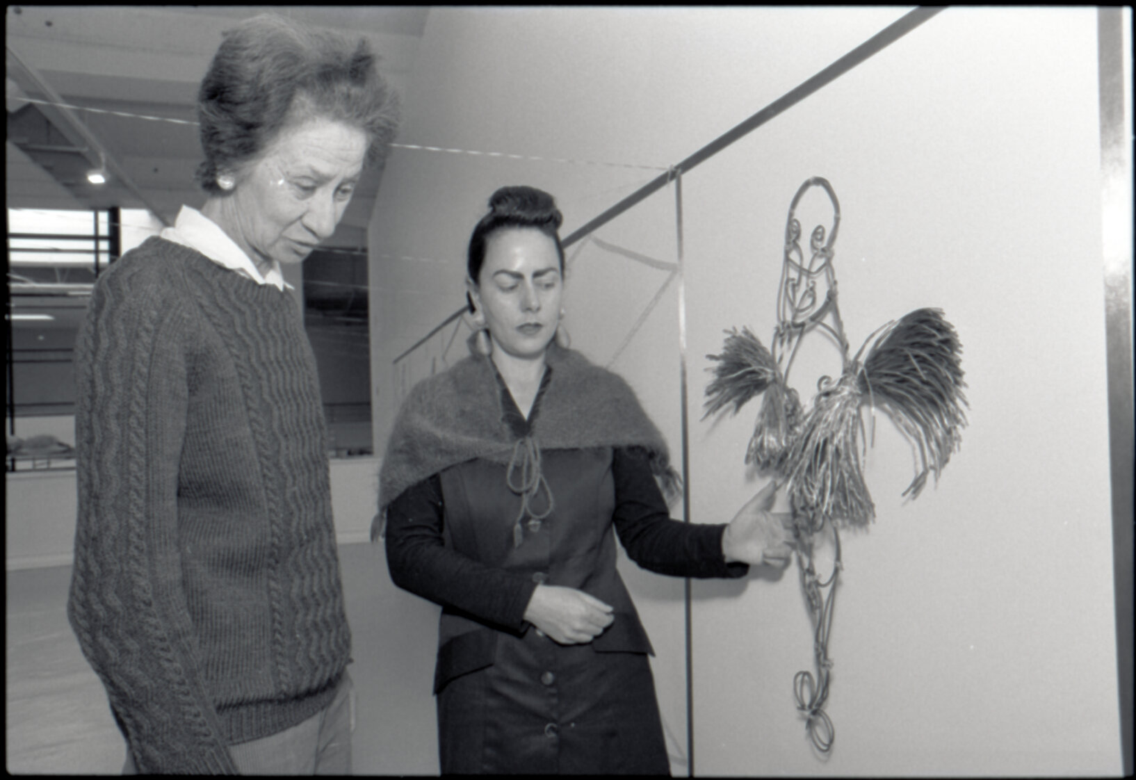 Artists, Jacquie Baxter (J C Sturm) and Jacqui Fraser, City Art Gallery