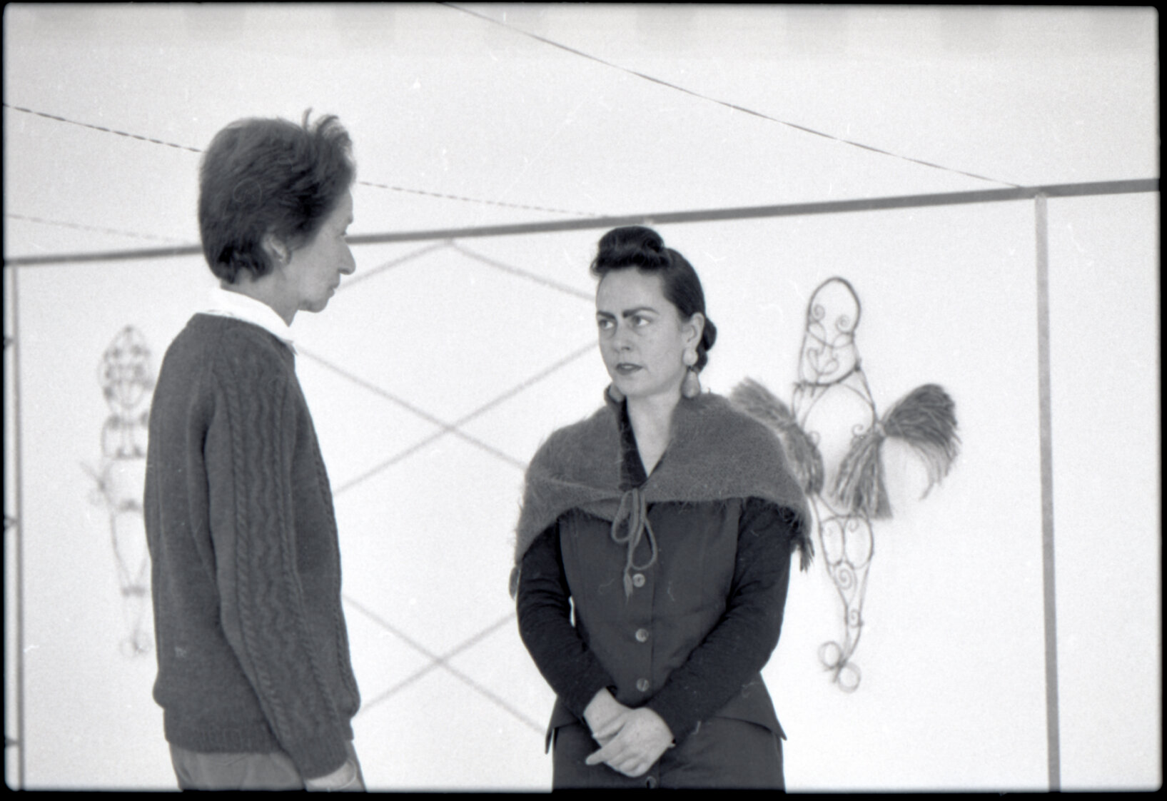 Artists, Jacquie Baxter (J C Sturm) and Jacqui Fraser, City Art Gallery