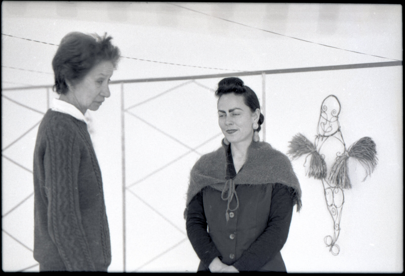 Artists, Jacquie Baxter (J C Sturm) and Jacqui Fraser, City Art Gallery