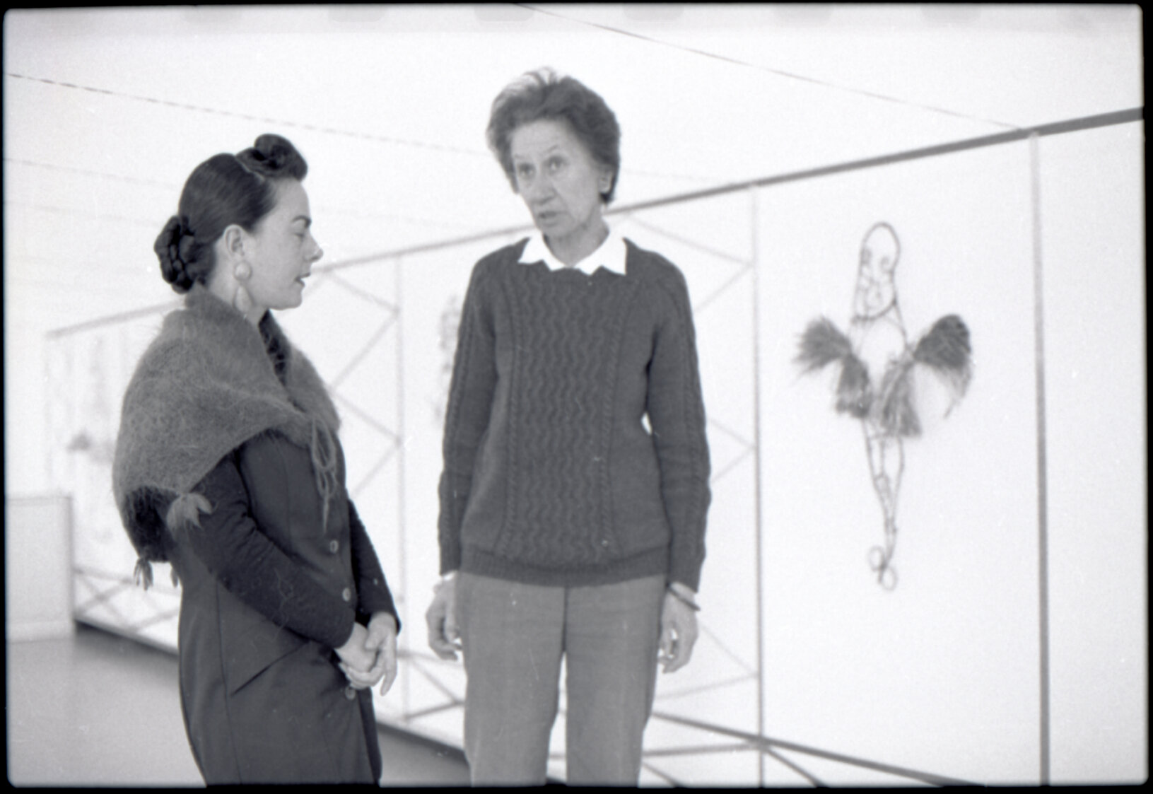 Artists, Jacquie Baxter (J C Sturm) and Jacqui Fraser, City Art Gallery