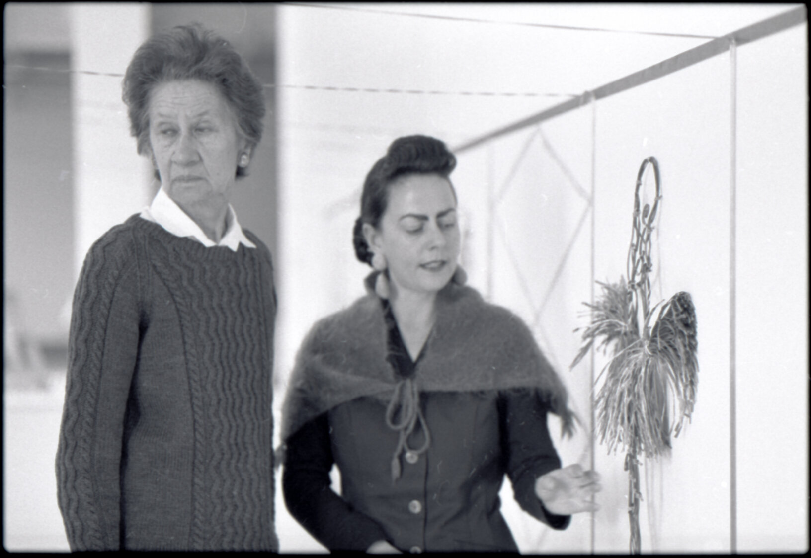 Artists, Jacquie Baxter (J C Sturm) and Jacqui Fraser, City Art Gallery